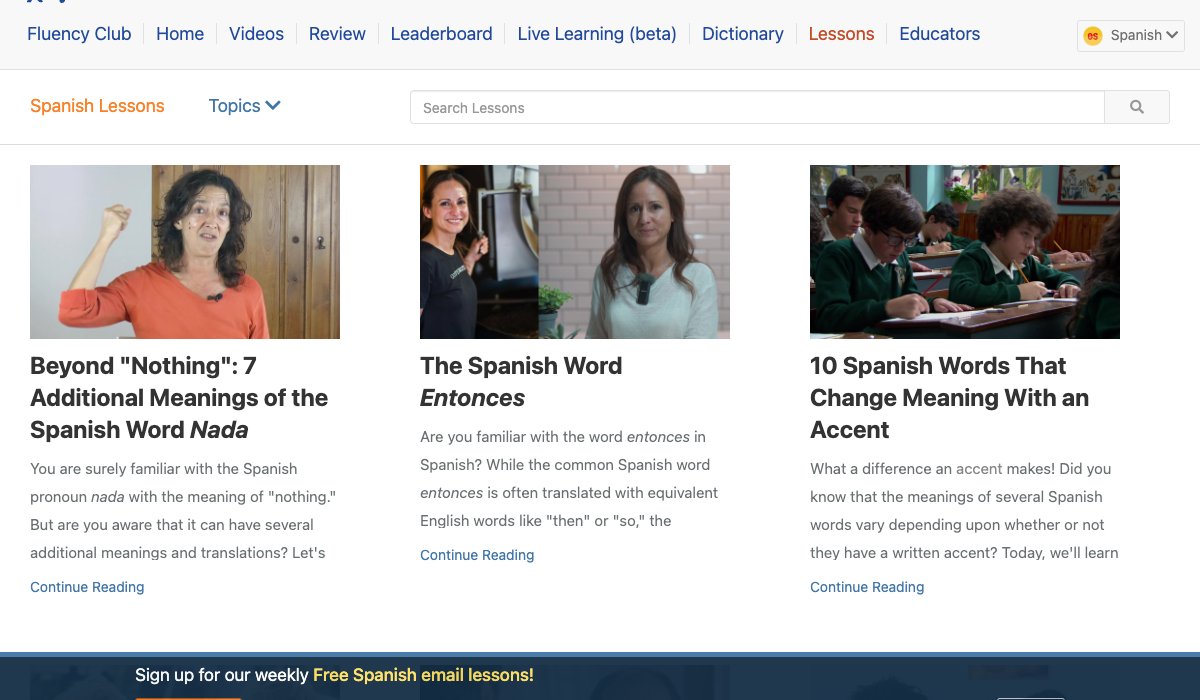 spagnolo Lessons